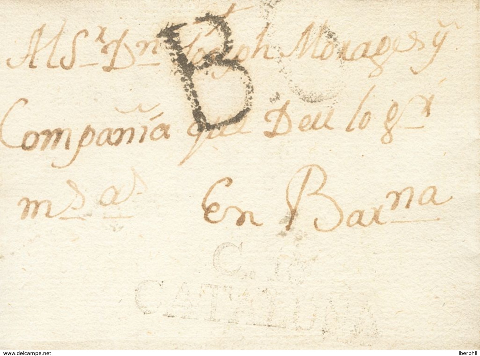 1806. CAMPRODON A BARCELONA. Marca C.10.- / CATALUÑA, De Camprodón (P.E.1) Edición 2004. MAGNIFICA Y RARA. - Otros & Sin Clasificación