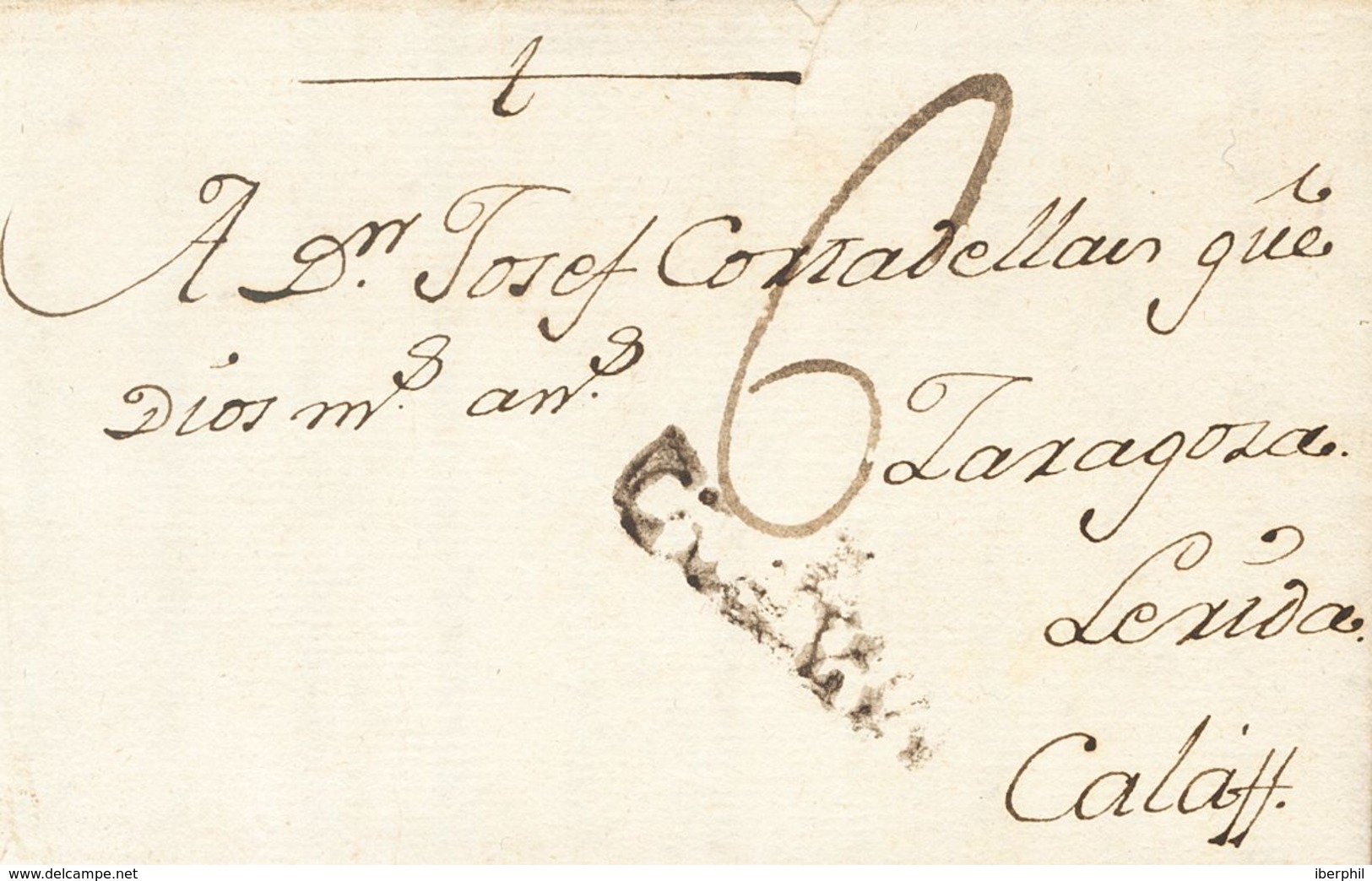 1796. HORTA A CALAF. Marca CATALUÑA, En Tinta De Escribir De Horta (P.E.1) Edición 2004. BONITA Y MUY RARA. - Other & Unclassified