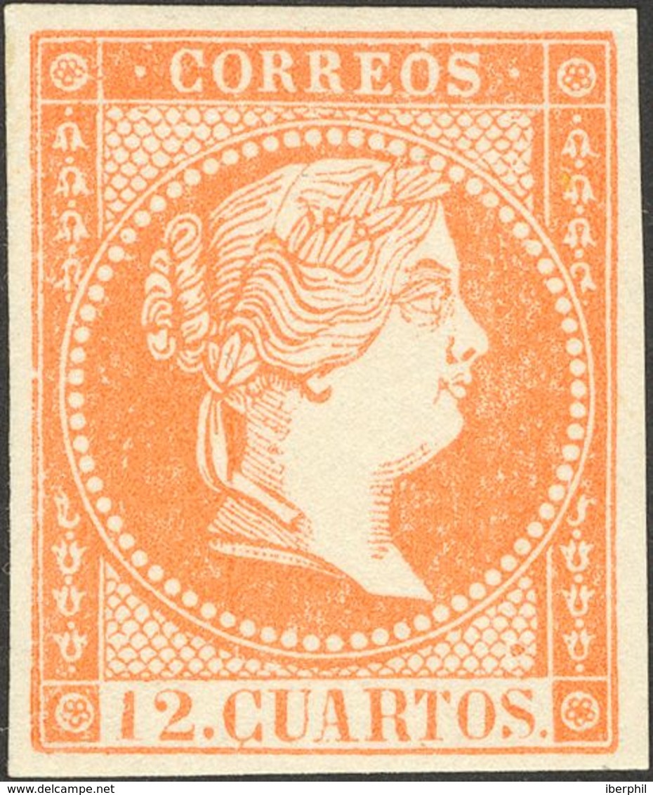 12 Cuartos Naranja (2ª Tirada). MAGNIFICO. Cert. COMEX. - Sonstige & Ohne Zuordnung