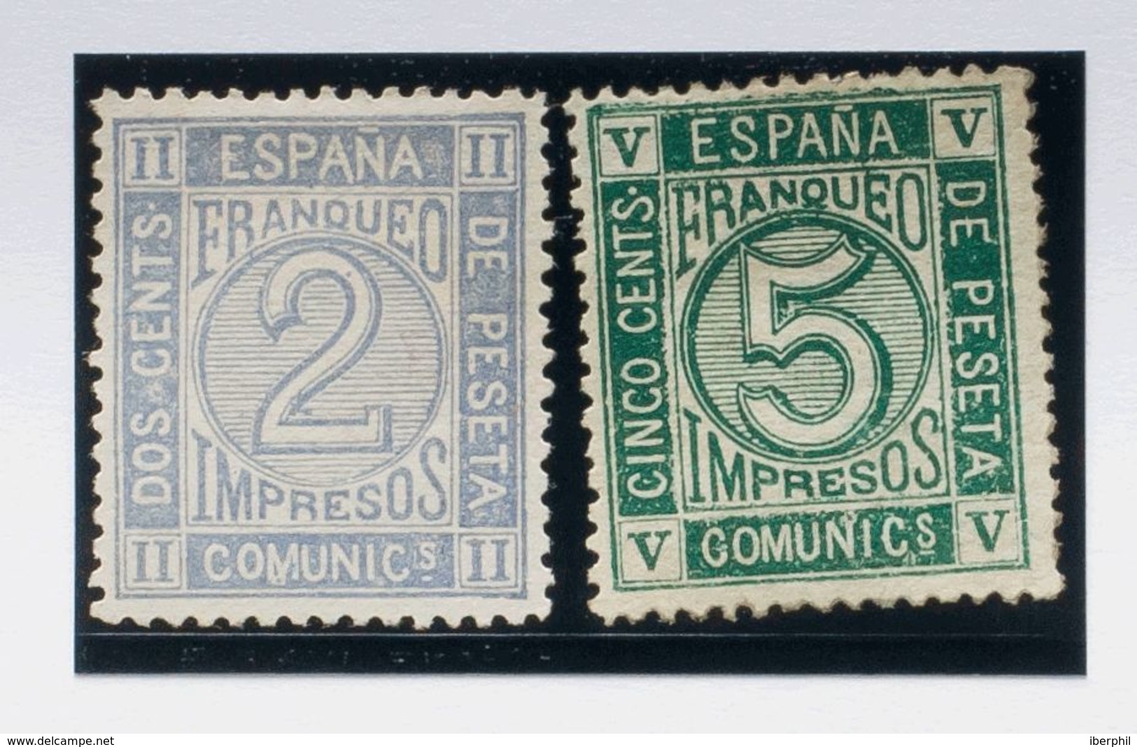 2 Cts Lila Gris Y 5 Cts Verde (invisibles Adelgazamientos). MAGNIFICOS. - Other & Unclassified