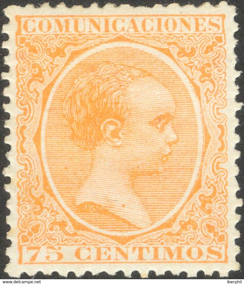 75 Cts Naranja. Excelente Centraje. PIEZA DE LUJO. - Other & Unclassified