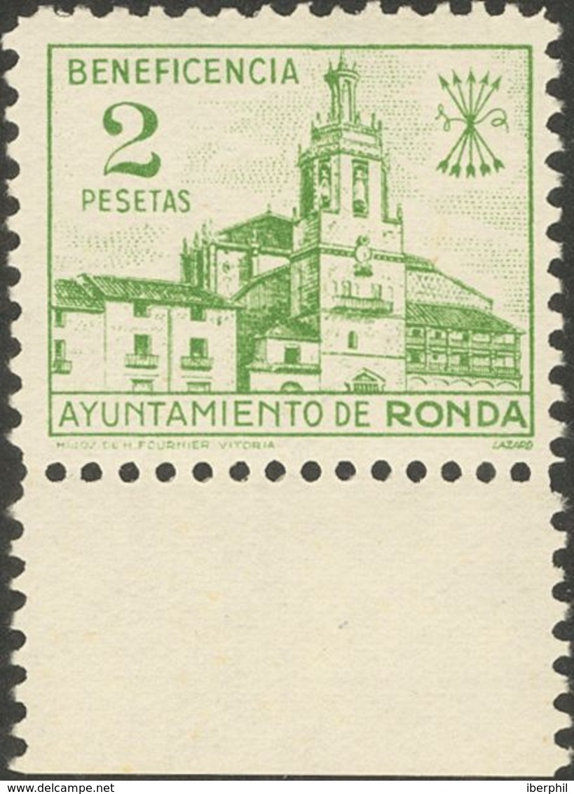 2 Pts Verde. RONDA. MAGNIFICO Y RARO. (Allepuz, 13) - Other & Unclassified