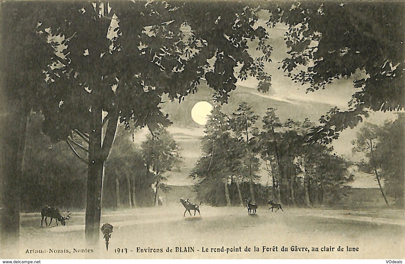 CPA - France - (44) Loire Atlantique - Le Gavre - Rond Point De La Forêt Du Gavre - Le Gavre