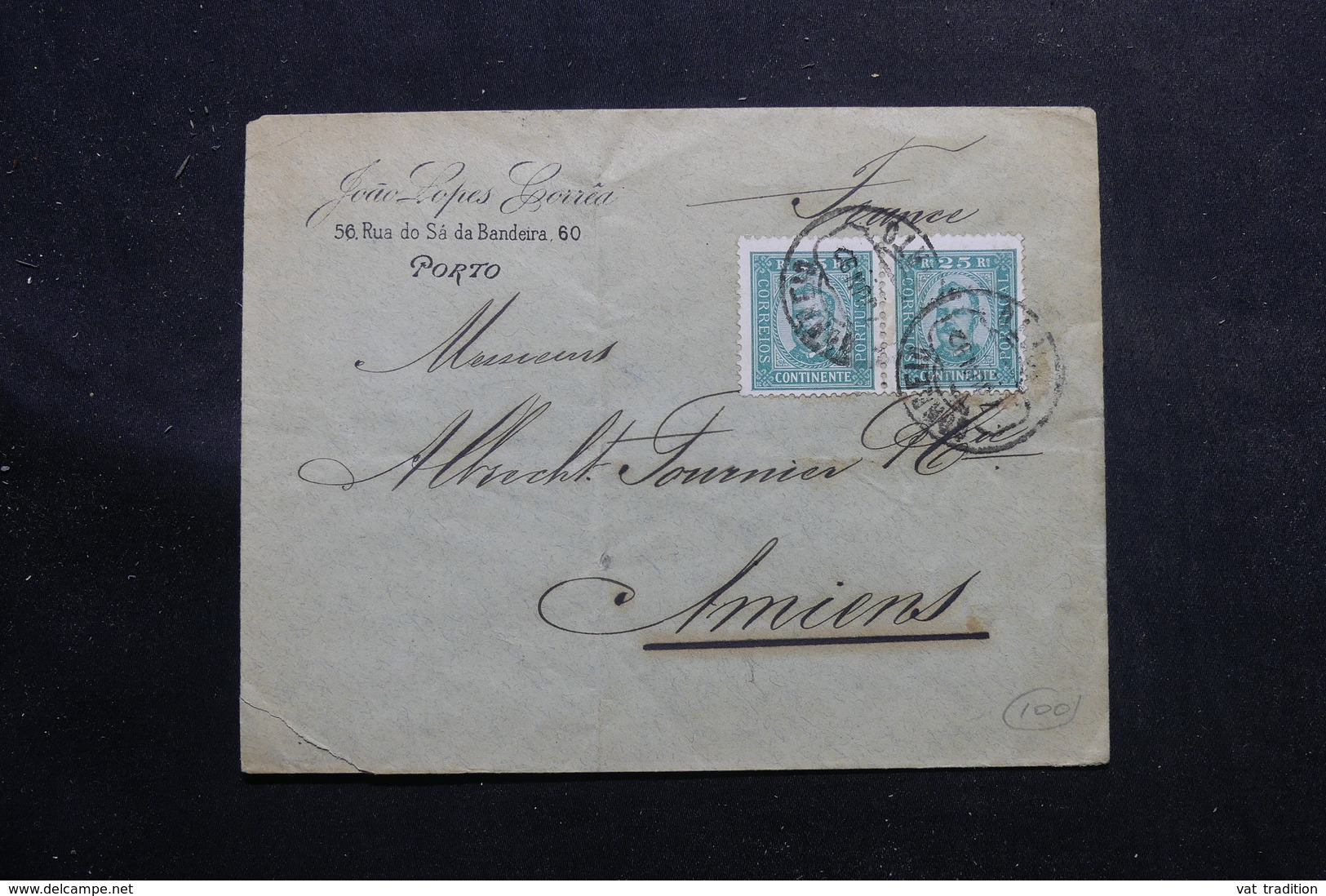 PORTUGAL - Enveloppe Commerciale De Porto Pour La France En 1892, Affranchissement Plaisant - L 56143 - Lettres & Documents