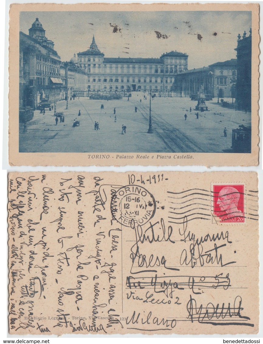 Torino - Palazzo Reale E Piazza Castello, 1933 - Palazzo Reale
