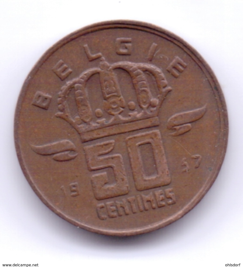 BELGIE 1957: 50 Centimes, KM 149 - 50 Cent