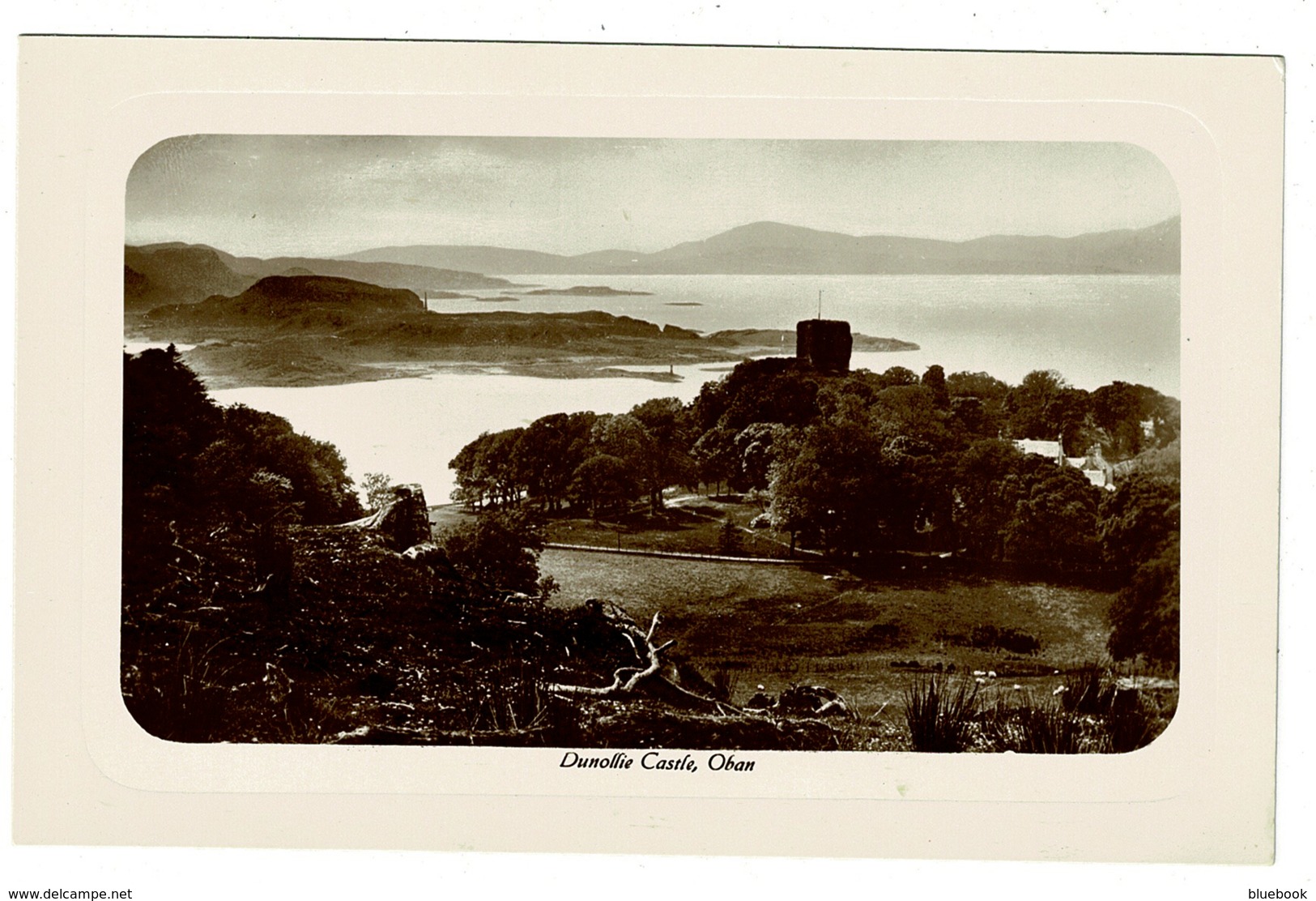 Ref 1350 - Super Evocative Real Photo Postcard - Dunollie Castle Oban - Argyll & Bute - Argyllshire