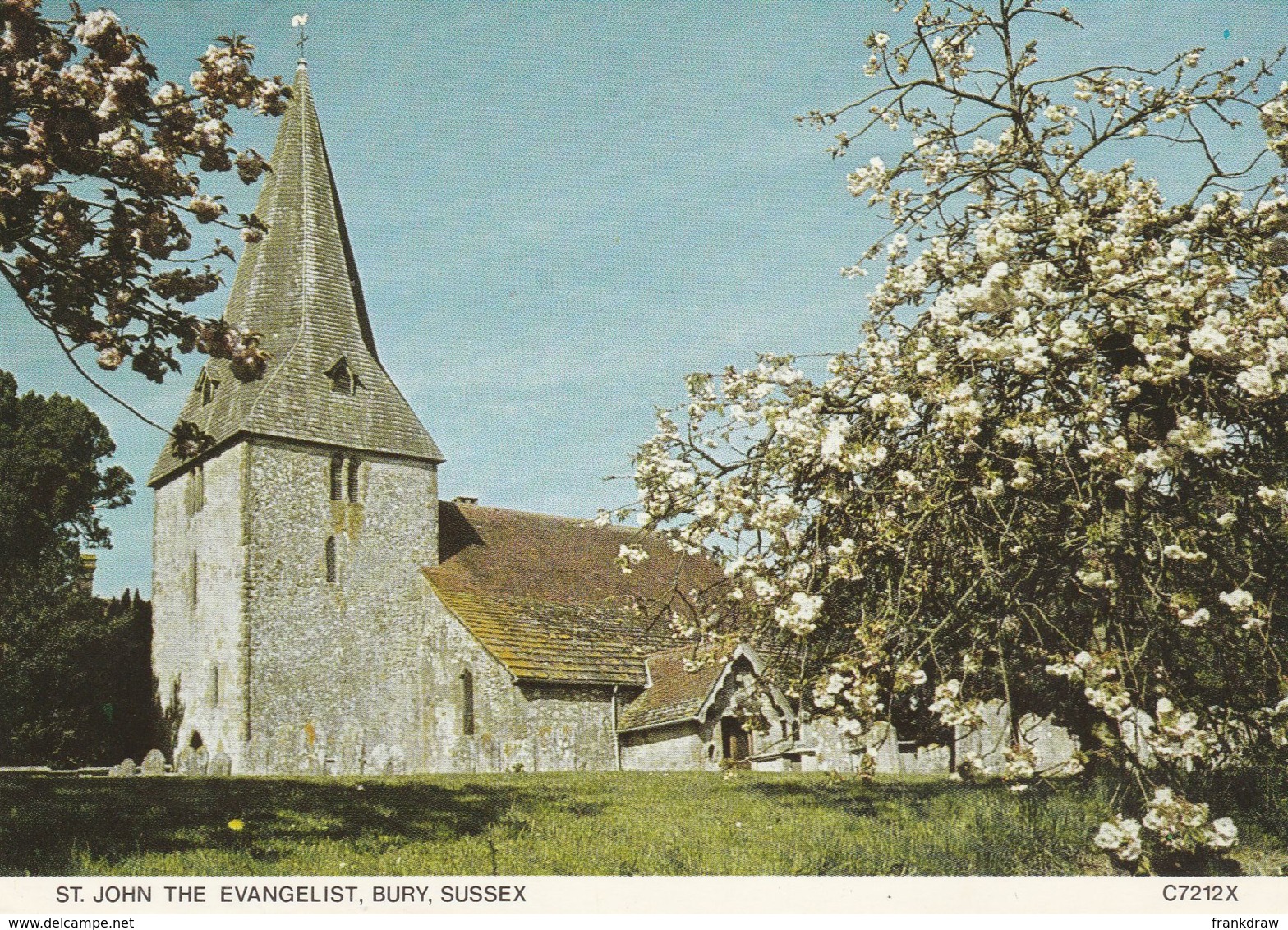 Postcard - St. John The Evangelist, Bury, Sussex Card No.c7212x Has From Don 18th Oct - 1986 Very Good - Zonder Classificatie