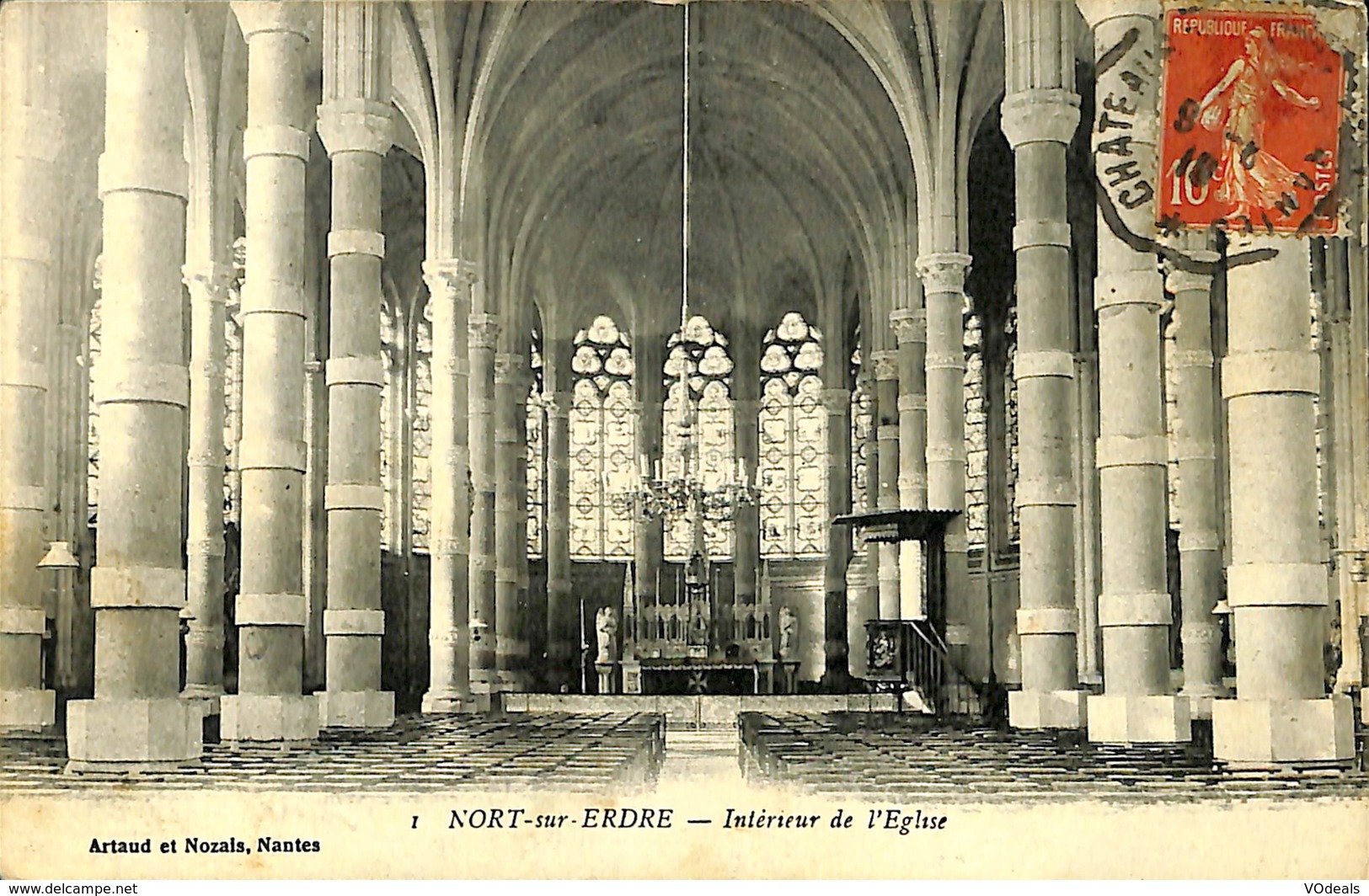 CPA - France - (44) Loire Atlantique - Nort Sur Erdre - Interieur De L'Eglise - Nort Sur Erdre