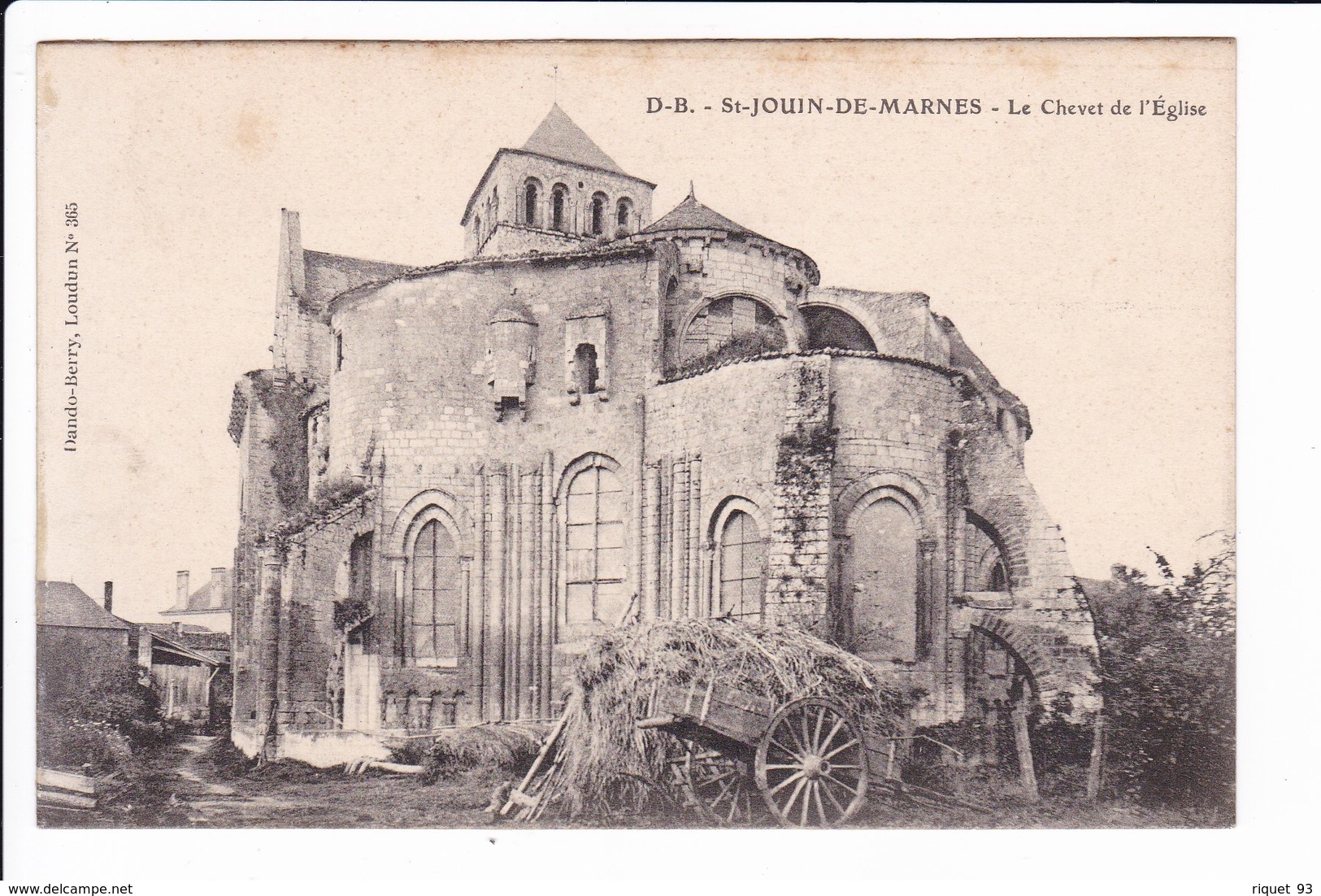 St-JOUAN-DE-MARNES - Le Chevet De L'Eglise - Saint Jouin De Marnes