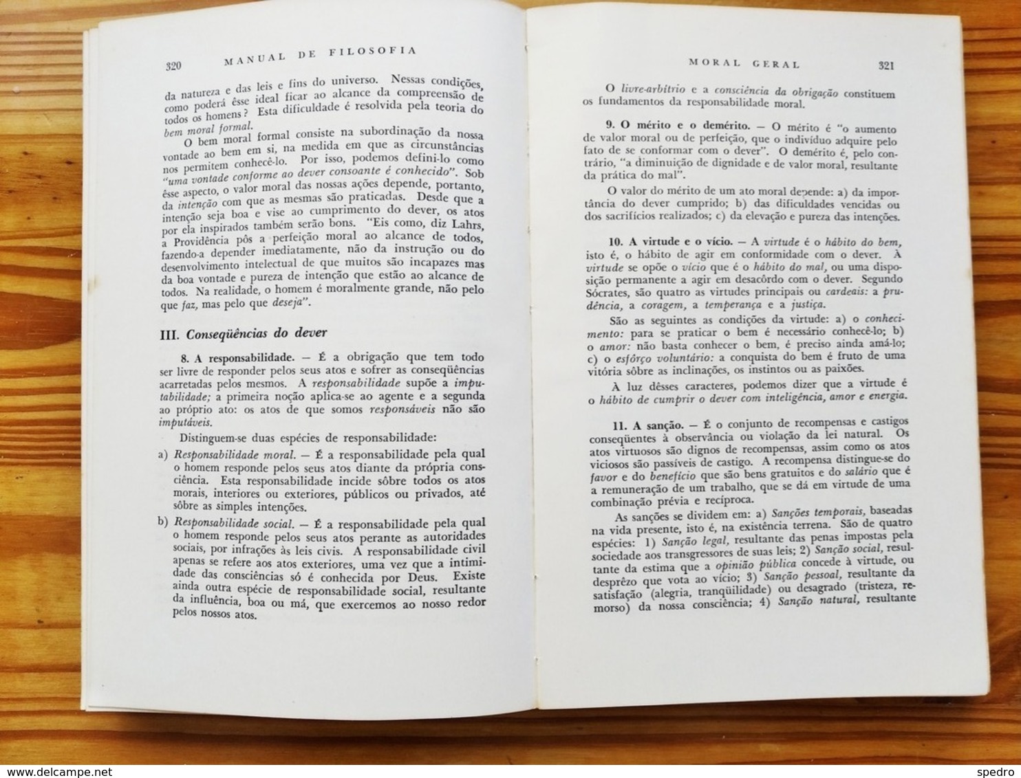 Brasil 1961 Manual De Filosofia Theobaldo Miranda Santos Companhia Editora Nacional Exemplar 6685 São Paulo Science - Escolares