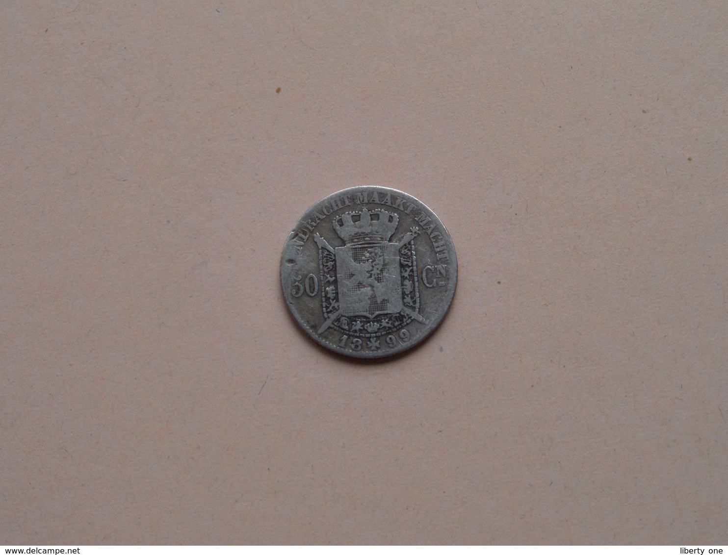 1899 VL - 50 Centimen ( Morin 189 - For Grade, Please See Photo ) Uncleaned Silver Coin ! - 50 Centimes