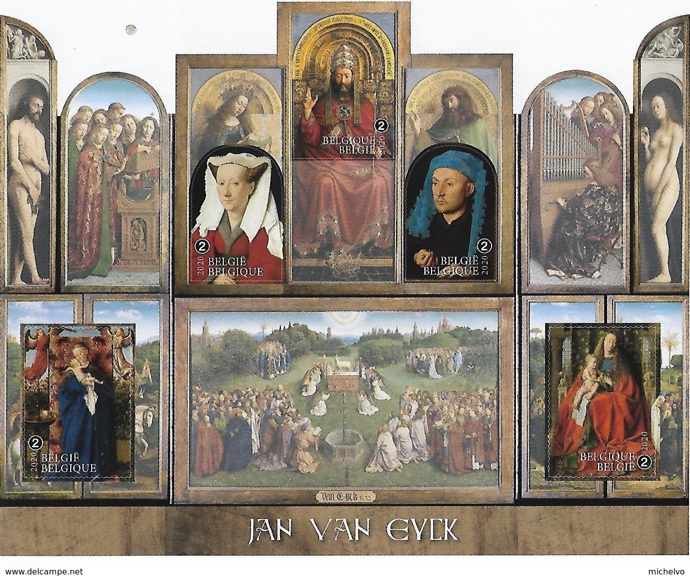 Belg. 2020 - L'Agneau Mystique - Jan Van Eyck ** - Neufs