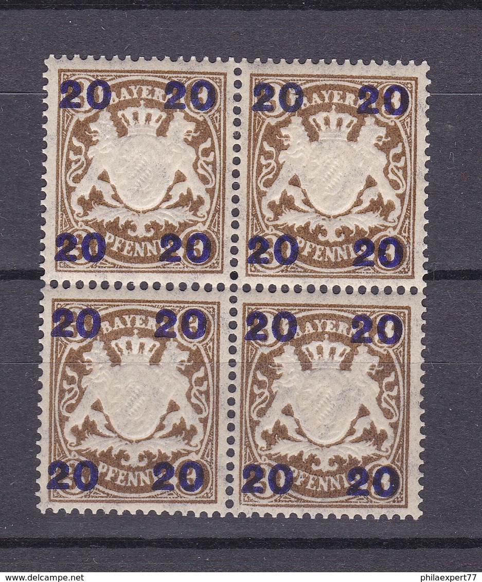 Bayern - 1920 - Michel Nr. 177 - Viererblock - Postfrisch - Sonstige & Ohne Zuordnung