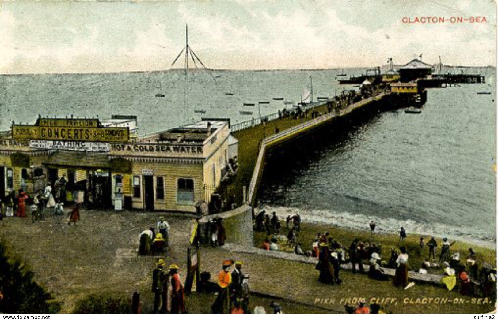 ESSEX - CLACTON - PIER FROM CLIFF Es123a - Clacton On Sea