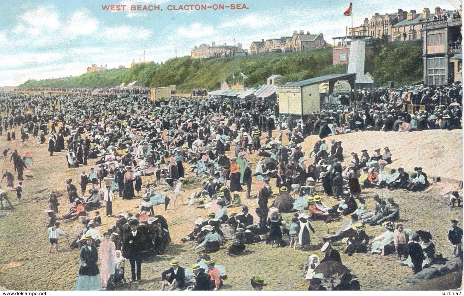 ESSEX - CLACTON - WEST BEACH 1909 Es517 - Clacton On Sea