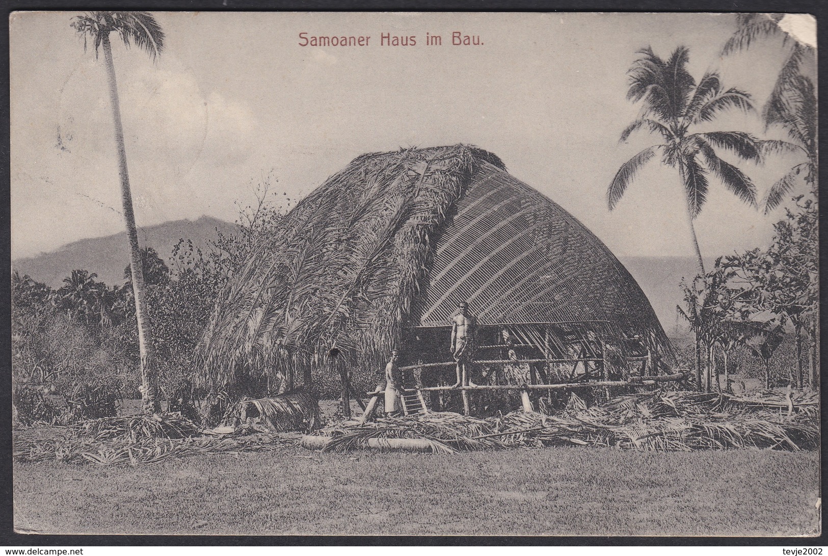 Wlk_ Deutsches Reich Samoa  - Mi.Nr. 8 - Ansichtskarte 1910 Nach Verden - Samoa