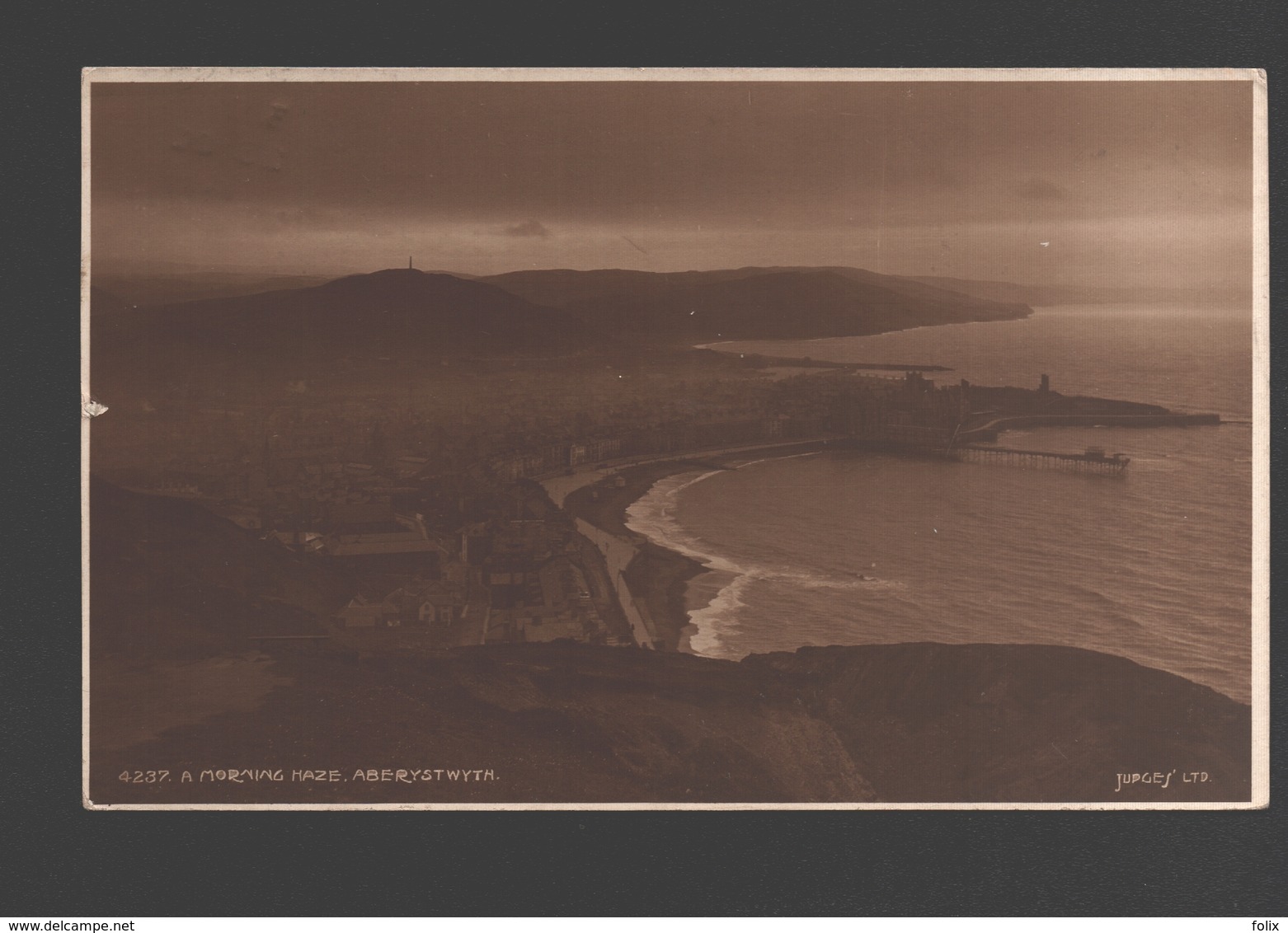 Aberystwyth - A Morning Haze - Photo Card - 1917 - Cardiganshire