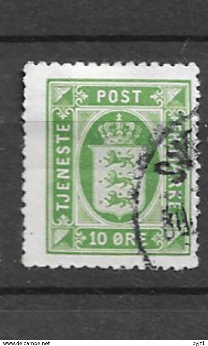 1914 USED Danmark Mi 17 Watermark Crosses - Officials