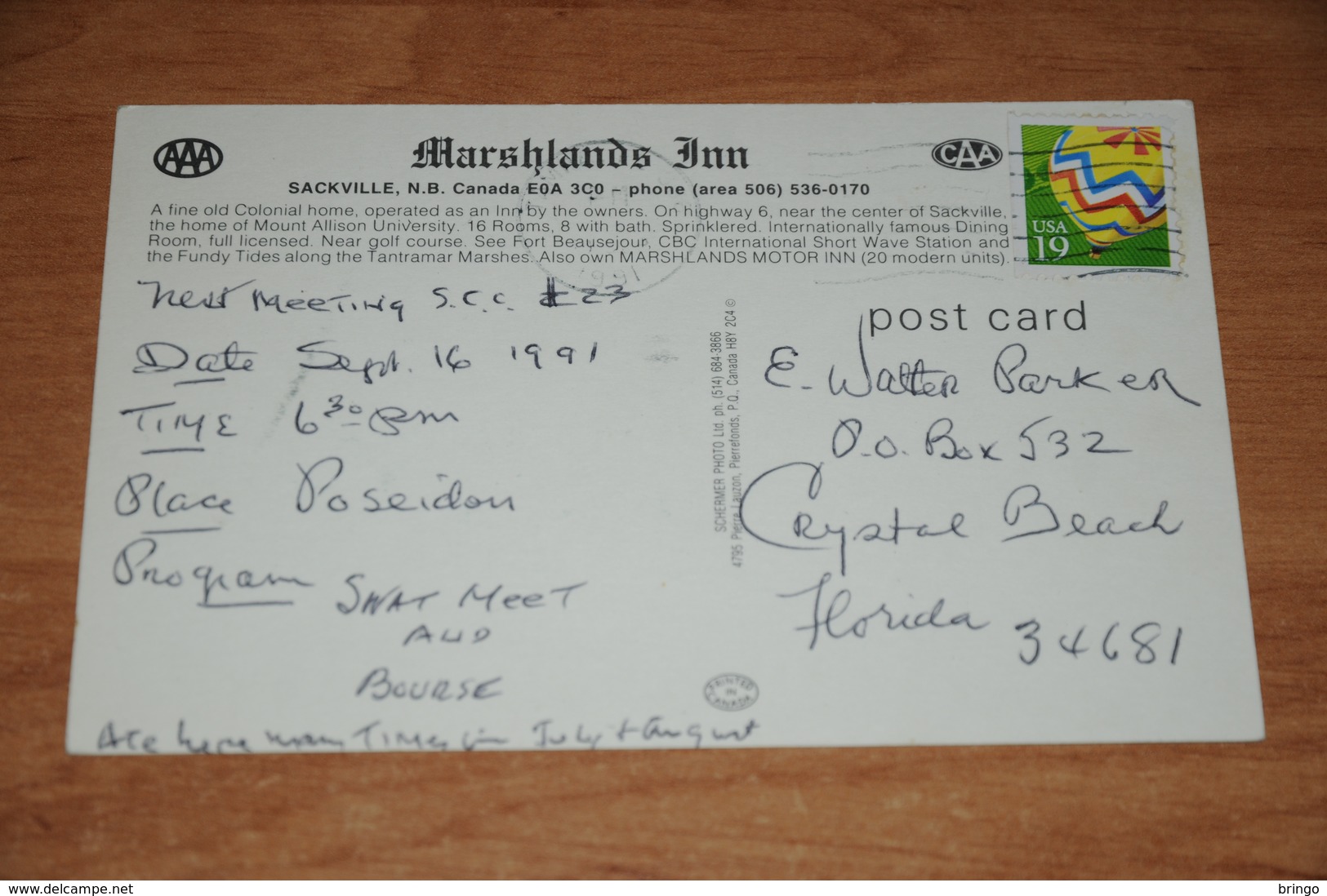 3120-           CANADA, N.B., SACKVILLE, MARSHLANDS INN - Other & Unclassified