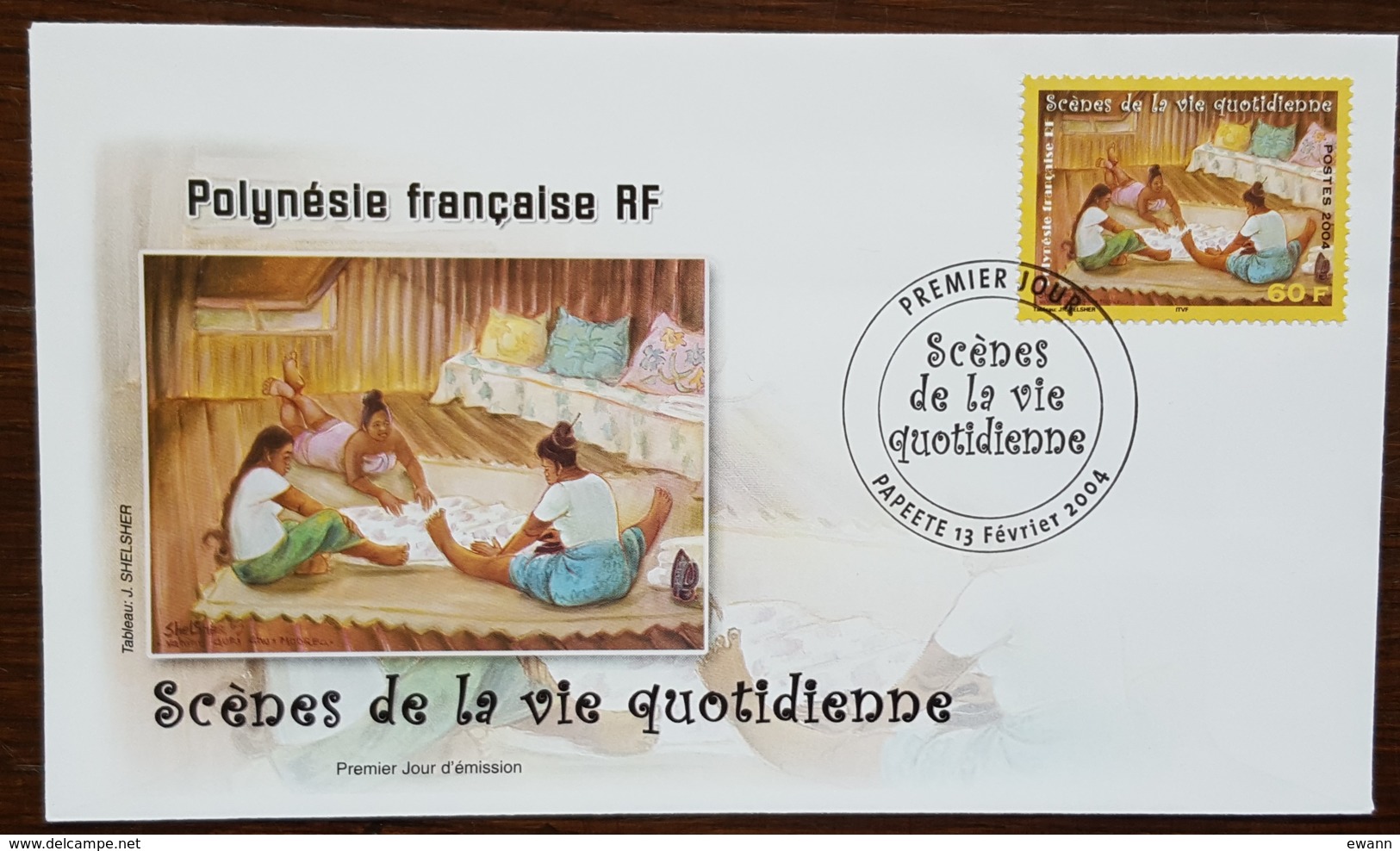 Polynésie - FDC 2004 - YT N°706 - Scènes De La Vie Quotidienne - FDC