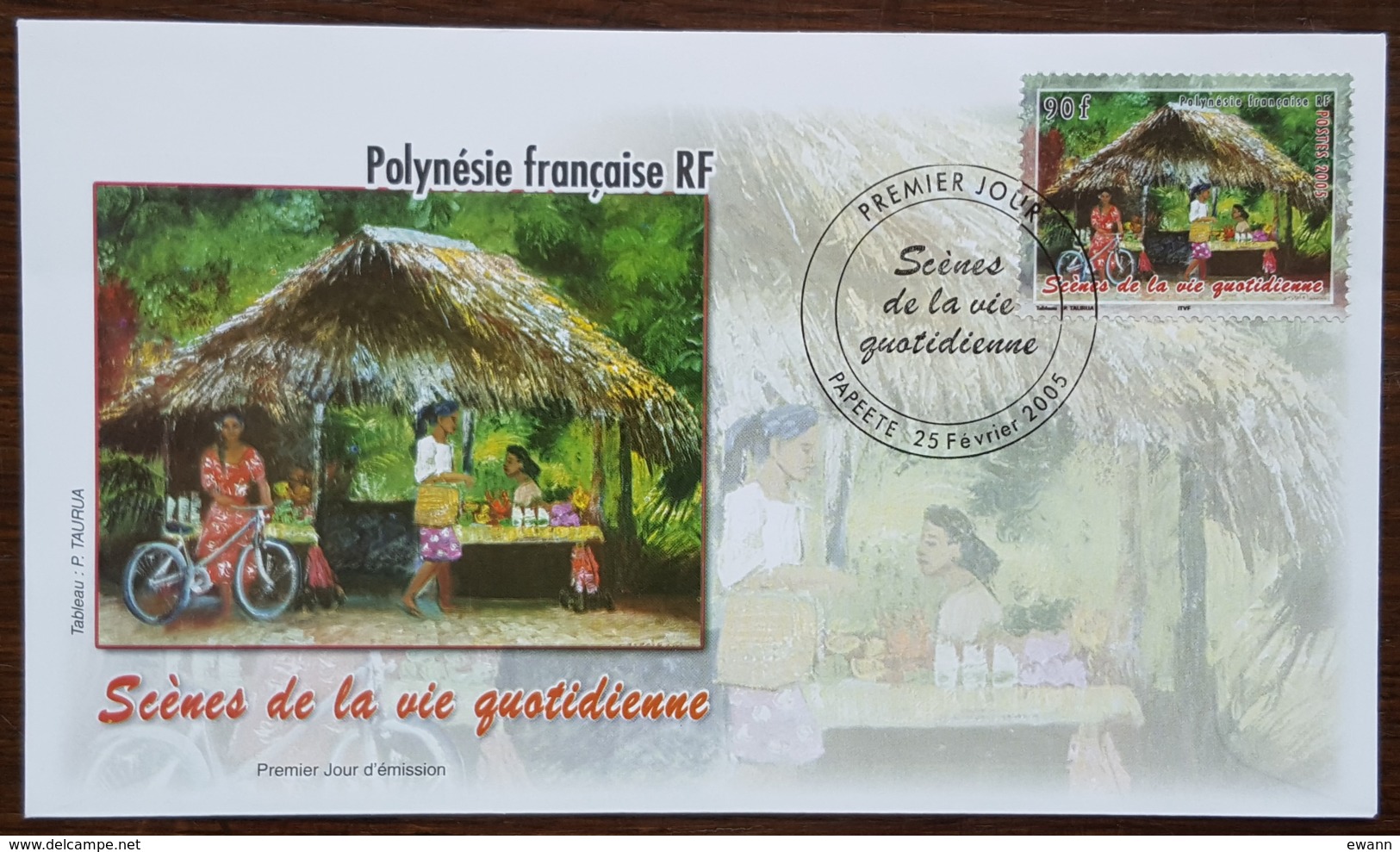 Polynésie - FDC 2005 - YT N°739 - Scènes De La Vie Quotidienne - FDC
