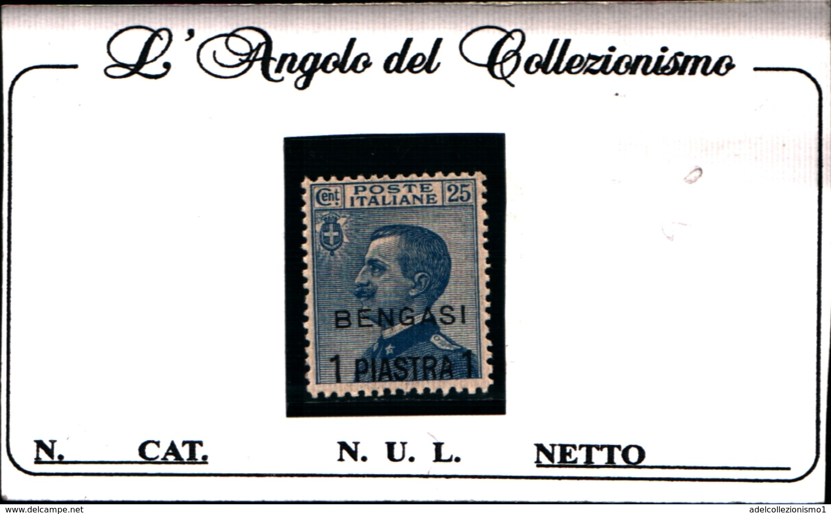 93565) ITALIA-1 Pi. Su 25C.Emissione Michetti Soprastampati Bengasi E In Moneta Turca - 1911-MLH* - Unclassified