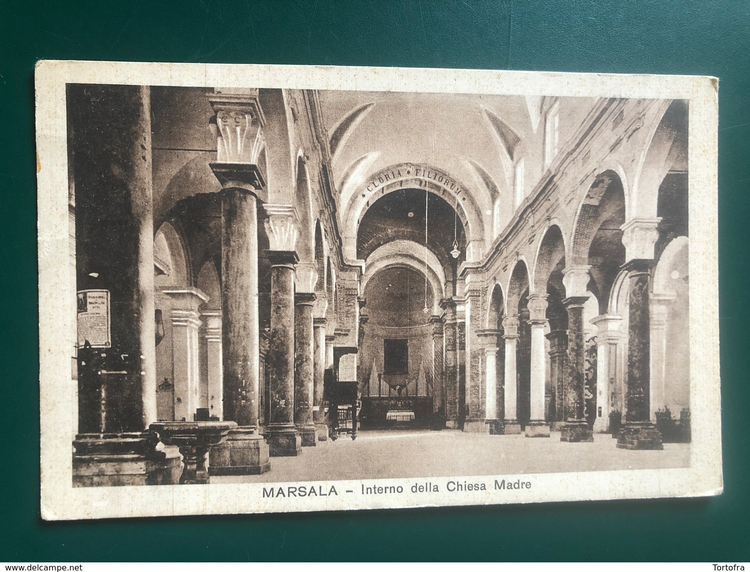 MARSALA (TRAPANI) INTERNO DELLA CHIESA MADRE 1932 - Marsala