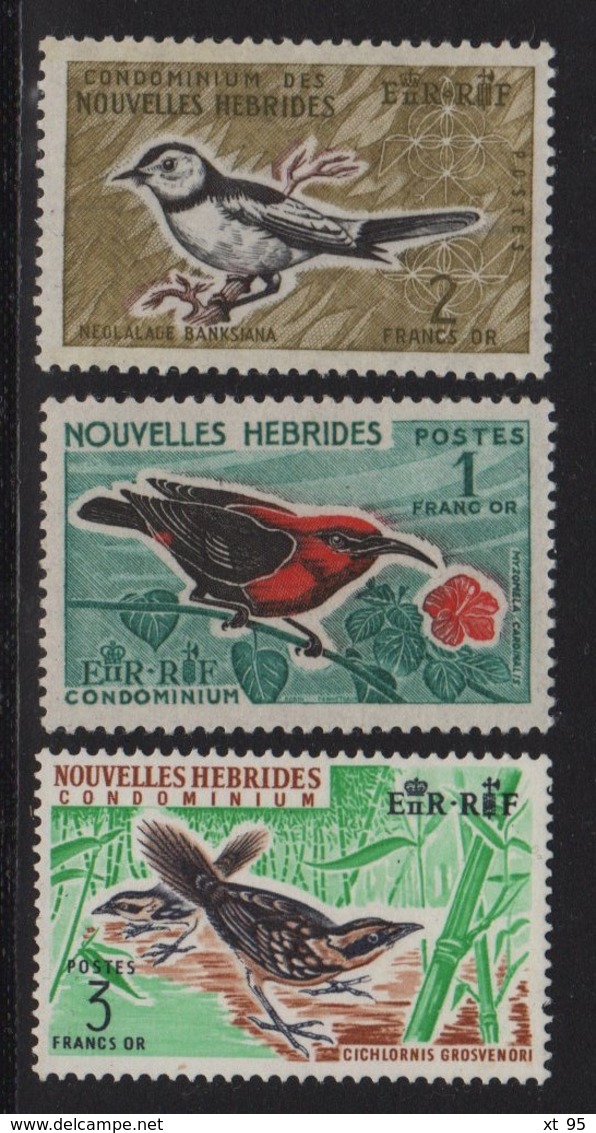 Nouvelles Hebrides - N°206 + 241 + 275 - Oiseaux - ** Neufs Sans Charniere - Cote 24.20€ - Ongebruikt