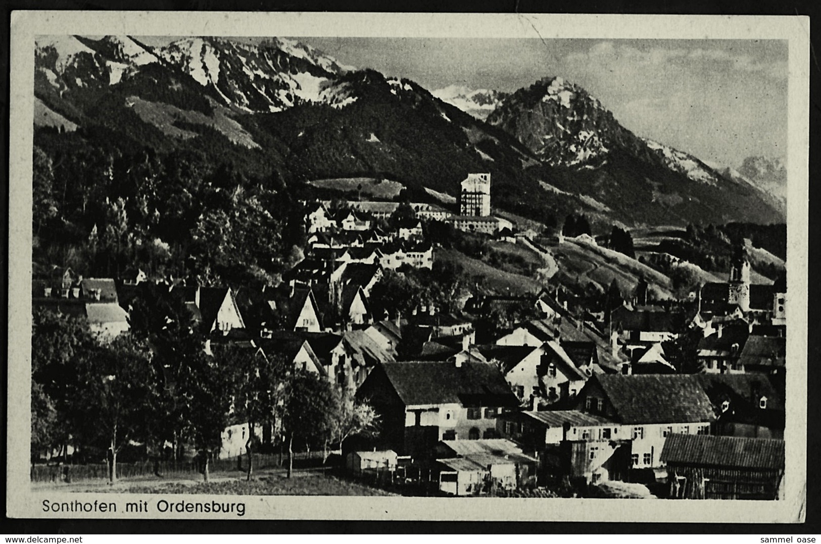 Sonthofen / Allgäu  -  Mit Ordensburg  -  Ansichtskarte Ca.1925     (12585) - Sonthofen