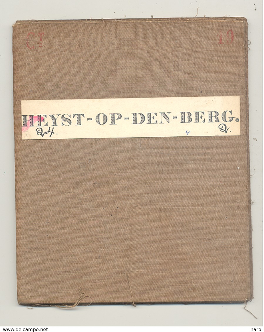 Carte De Géographie Toilée - HEIST / HEYST - OP - DEN - BERG 1869  (b271) - Geographische Kaarten