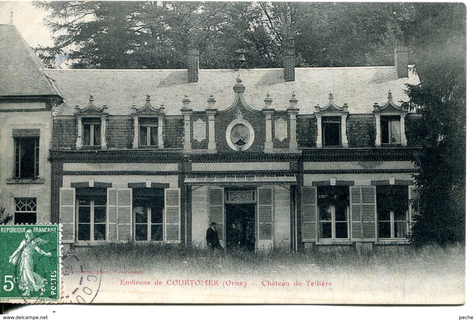 N°5808 T -cpa Courtomer -château De Tellière- - Courtomer