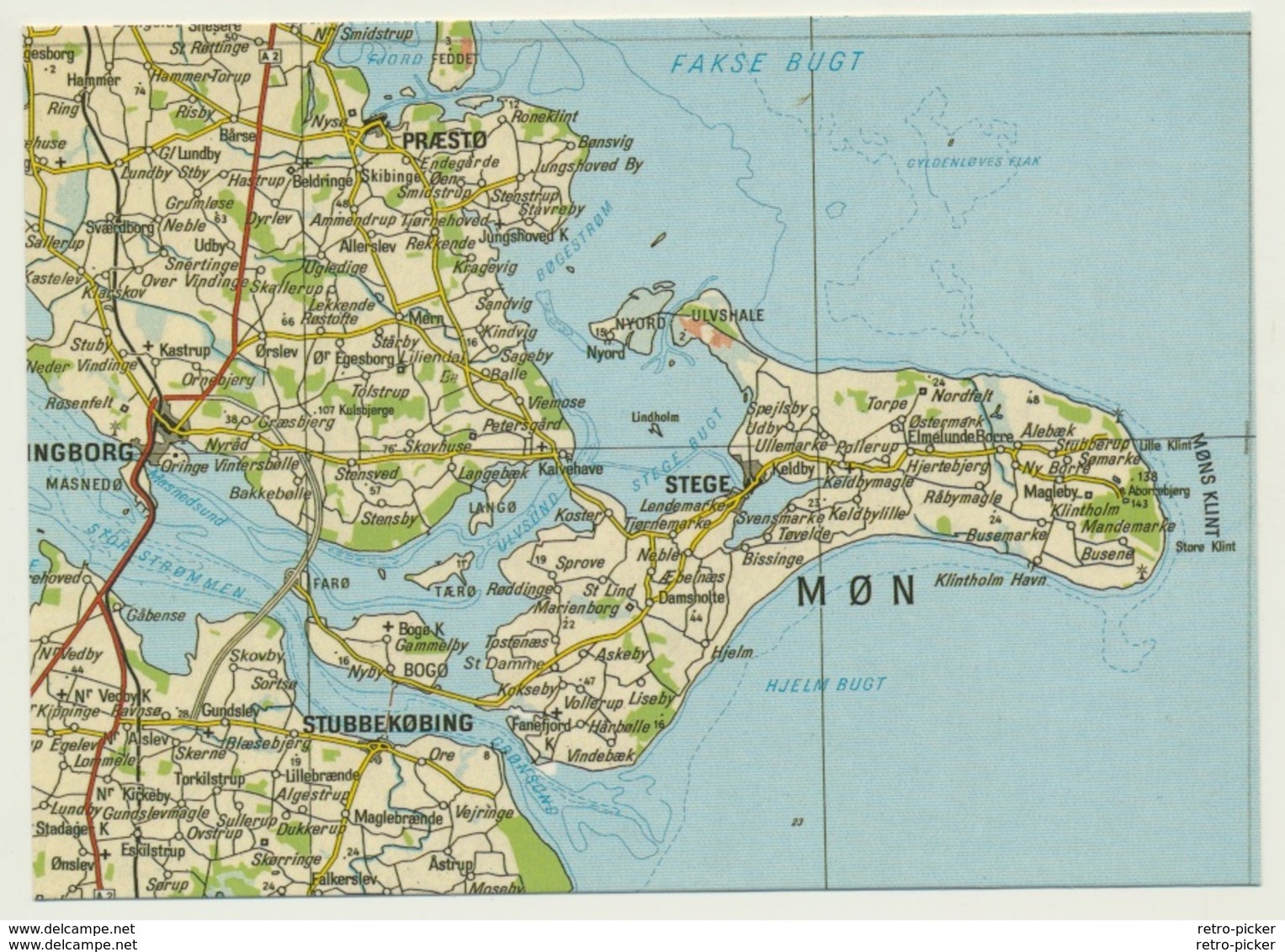 AK  Orientierungskarte Map Vordingborg Mon - Cartes Géographiques