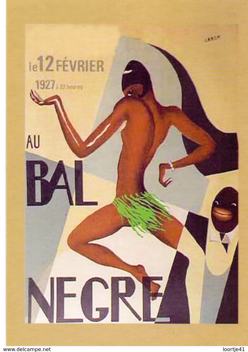 CP - Vedette Du Music Hall - Artiste - Josephine Baker - Carte Repro Affiche - Au Bal Negre - 1927 - Artistes