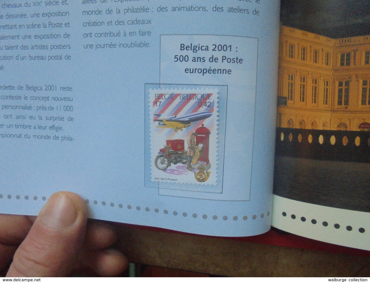 BELGIQUE NEUVE 2001-LE LIVRE DE L'ANNEE AVEC TIMBRES  (600 grammes)