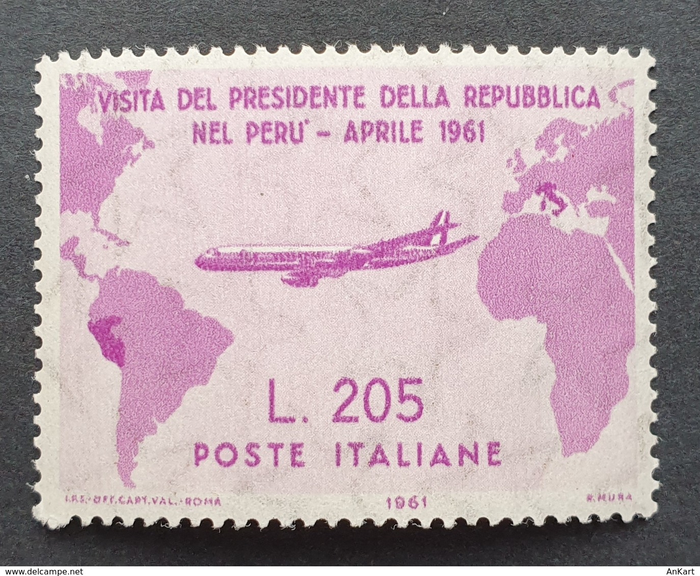 Italy 1964, Sassone 921, MNH, "Gronchi Rosa", Certificat And Signature  By Expert Diena - 1961-70: Storia Postale