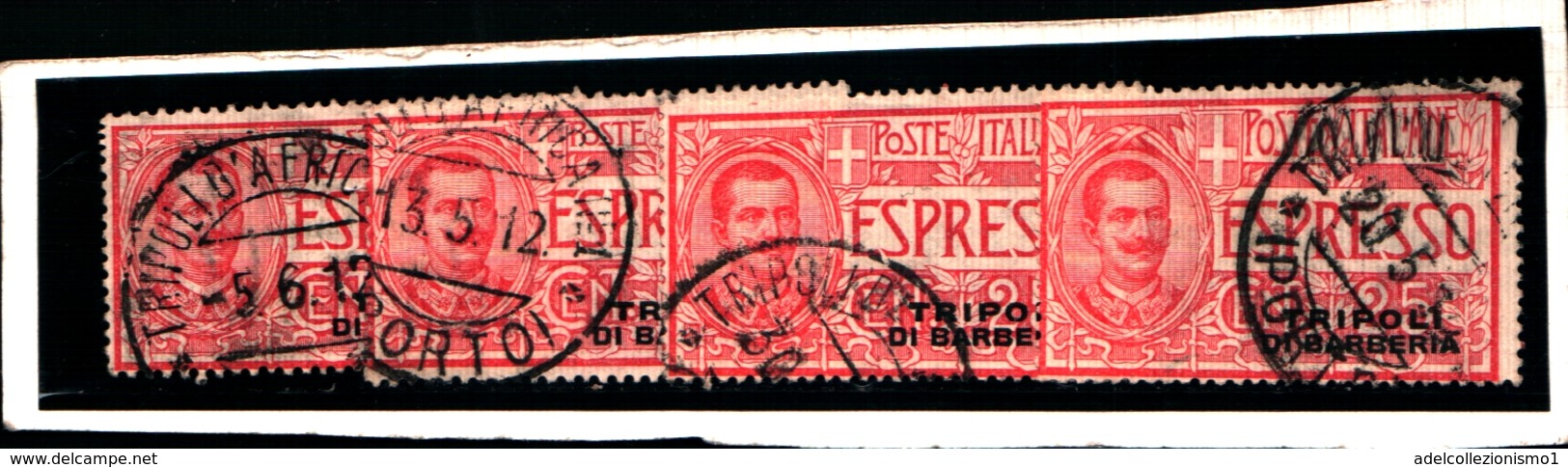 93568) ITALIA-25 C.Espressi Sopras.Tripoli Di Barberia -1909 -USATO-LA VENDITA E RIFERITA A 1 SOLO FRANCOBOLLO - Non Classés