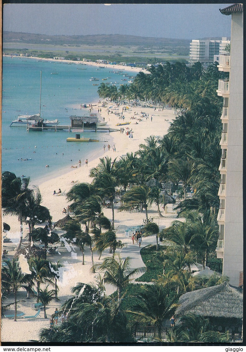 °°° 19309 - ARUBA - LOTS OF ACTIVITIES ON THE WHITE BEACHES - 1997 °°° - Aruba