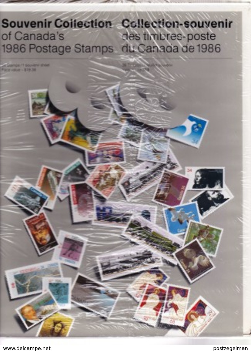 CANADA,1986, MNH Stamps In Souvenir Collection Book,  In Original Postoffice Presentation (complete 1986 Collection) - Vollständige Jahrgänge