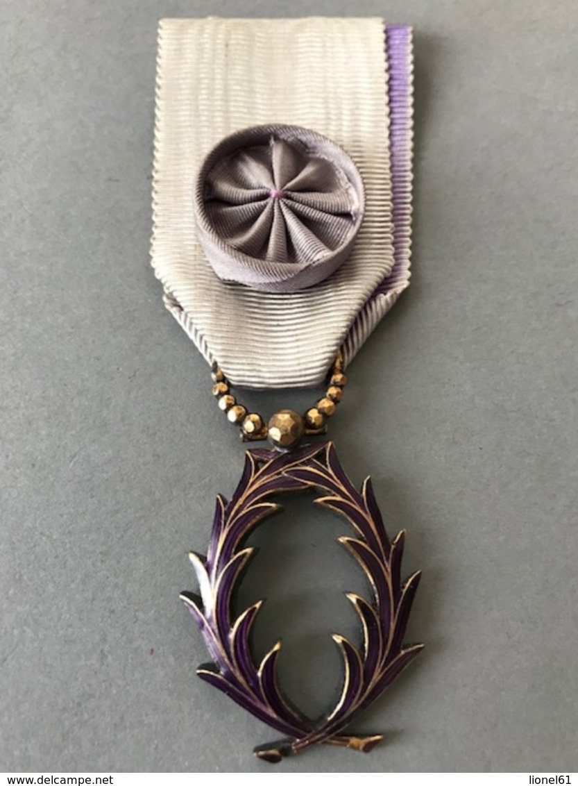 Médaille D'Officier Des Palmes Académique (Provenant Du Cadre Fabriqué Le Propriétaire était Sculpteur JT... - Autres & Non Classés