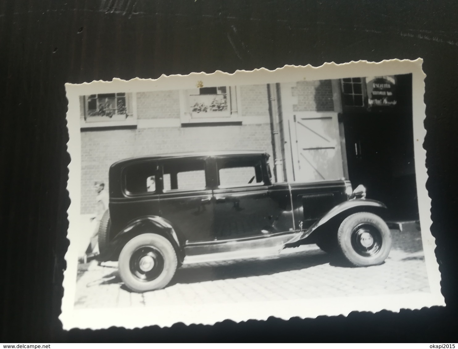 8 PHOTOS AUTOMOBILES CAR VOITURE ANCIENNE SUR ROUTE DE SART EN FAGNE NAMUR  WALLONIE FAMILLE BELGIQUE ANNÉES 1930