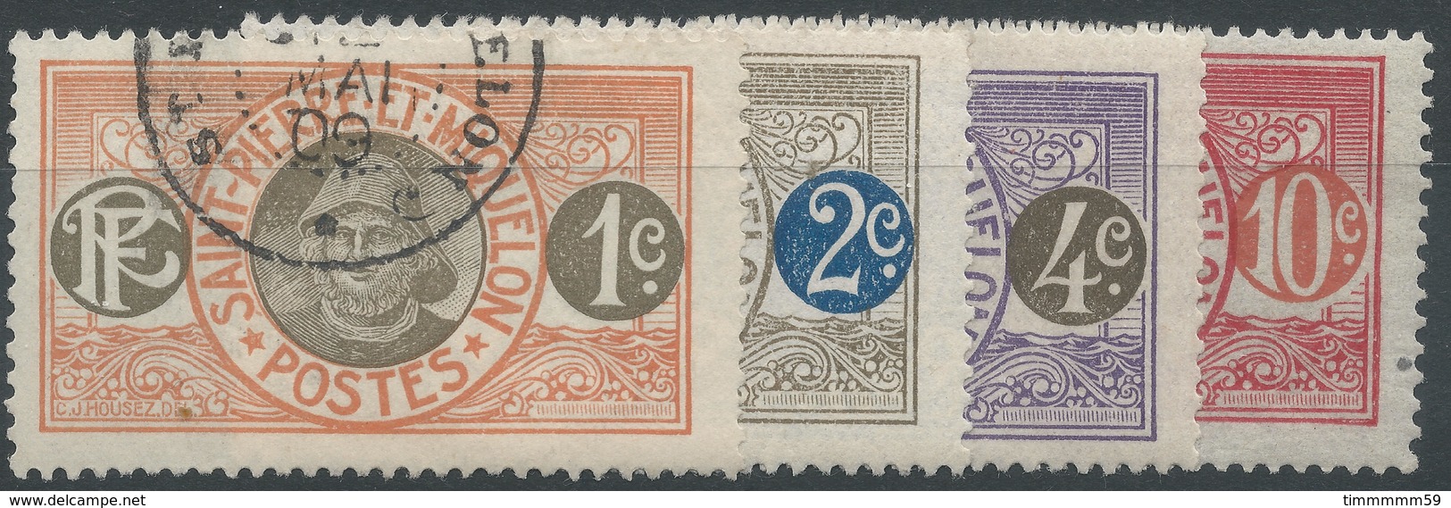 Lot N°54104  N°78, Oblit Cachet à Date, N°79-80-82, Neuf Avec Gomme Et Trace Charniére Légère - Neufs