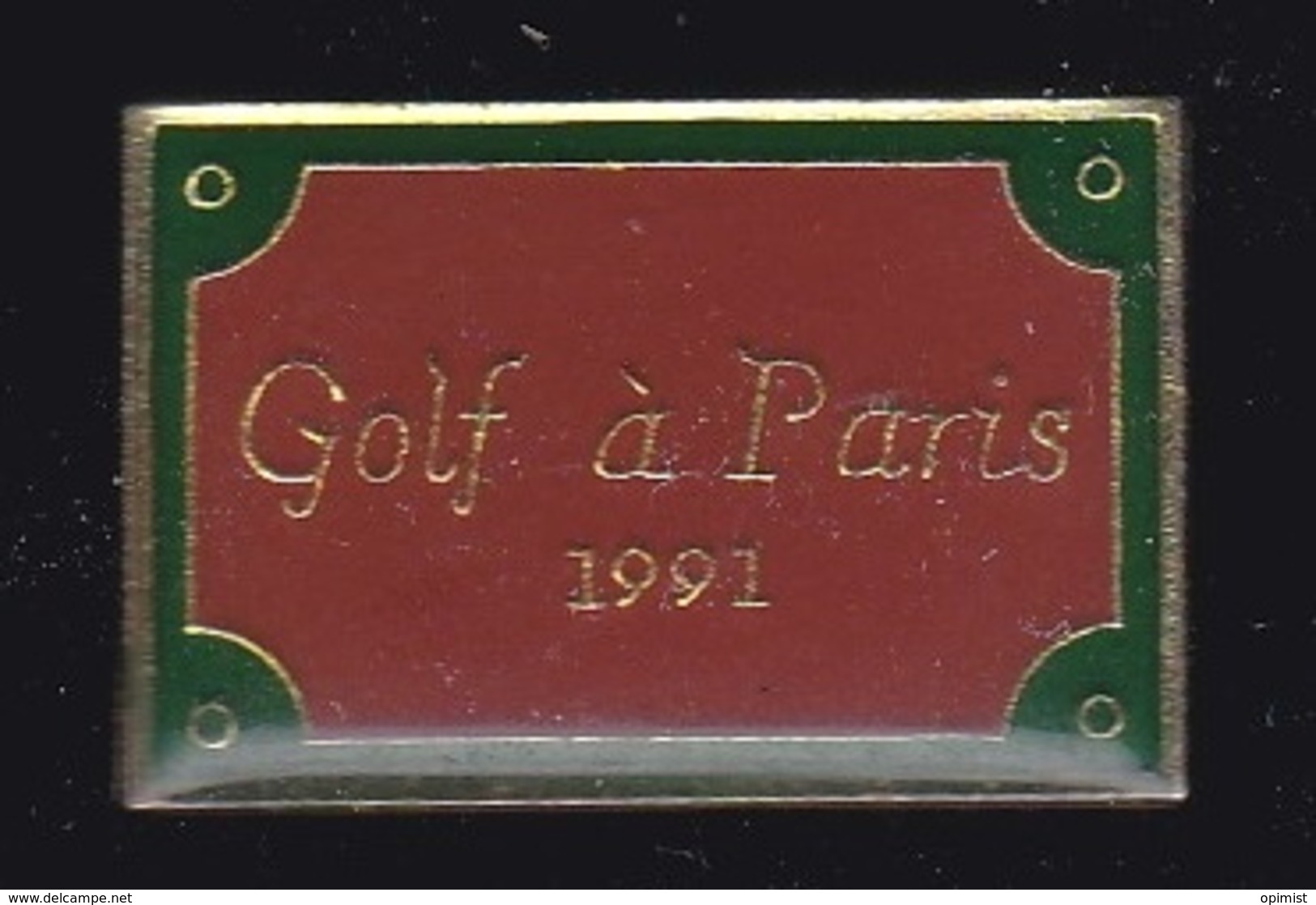 63451-Pin's.Golf à Paris.plaque De Rue. - Golf