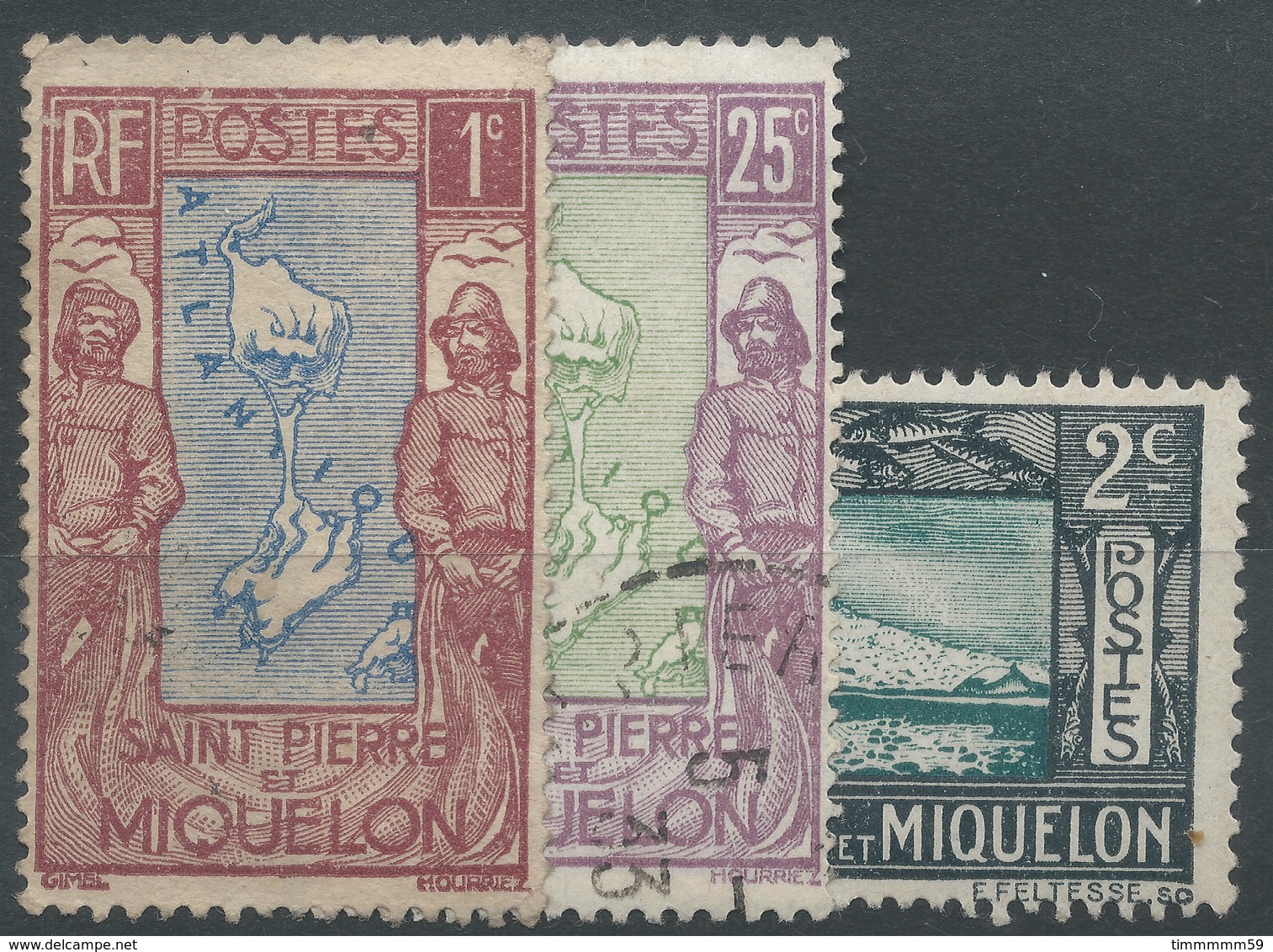 Lot N°54109  N°136-137-143, N°136 Neuf Sans Gomme, N°137**, N°143 Oblit Cachet à Date - Usados