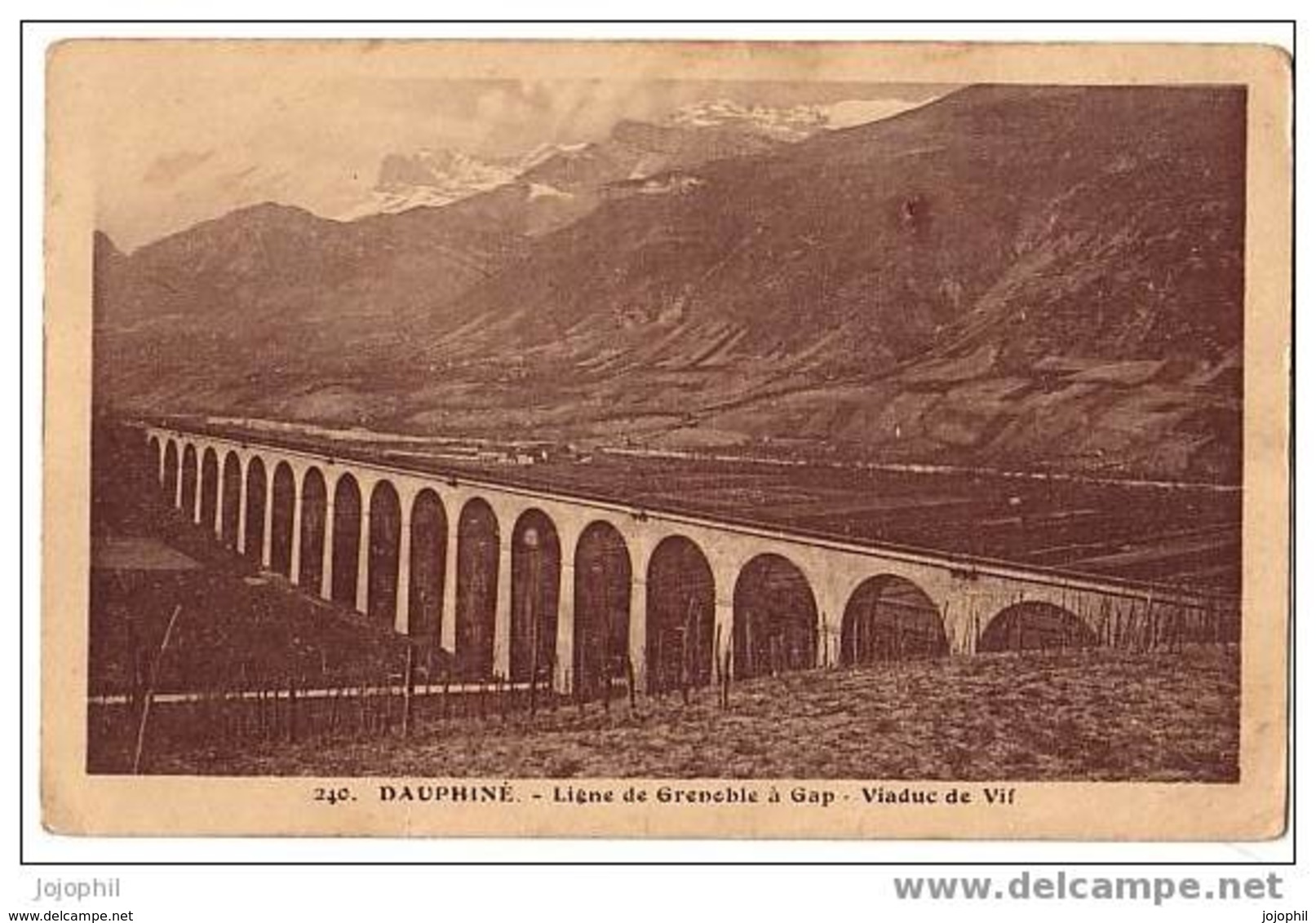 Ligne De Grenoble à Gap - Viaduc De Vif - Editeur: Bourcier Grenoble - Vif