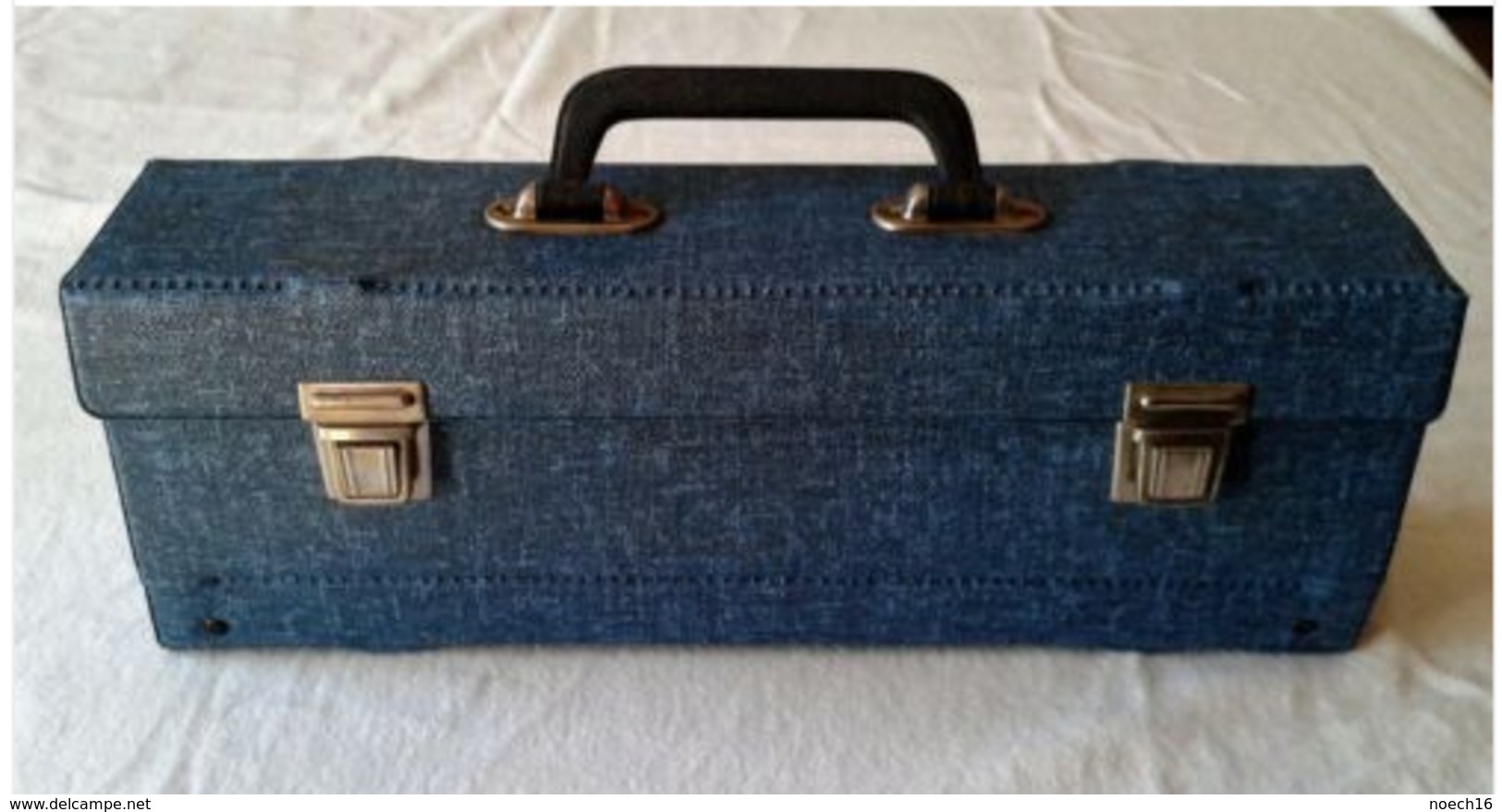 Valise Pour Rangement 18 Cassettes Audio - Objet Vintage - 70ies - Accessori & Bustine