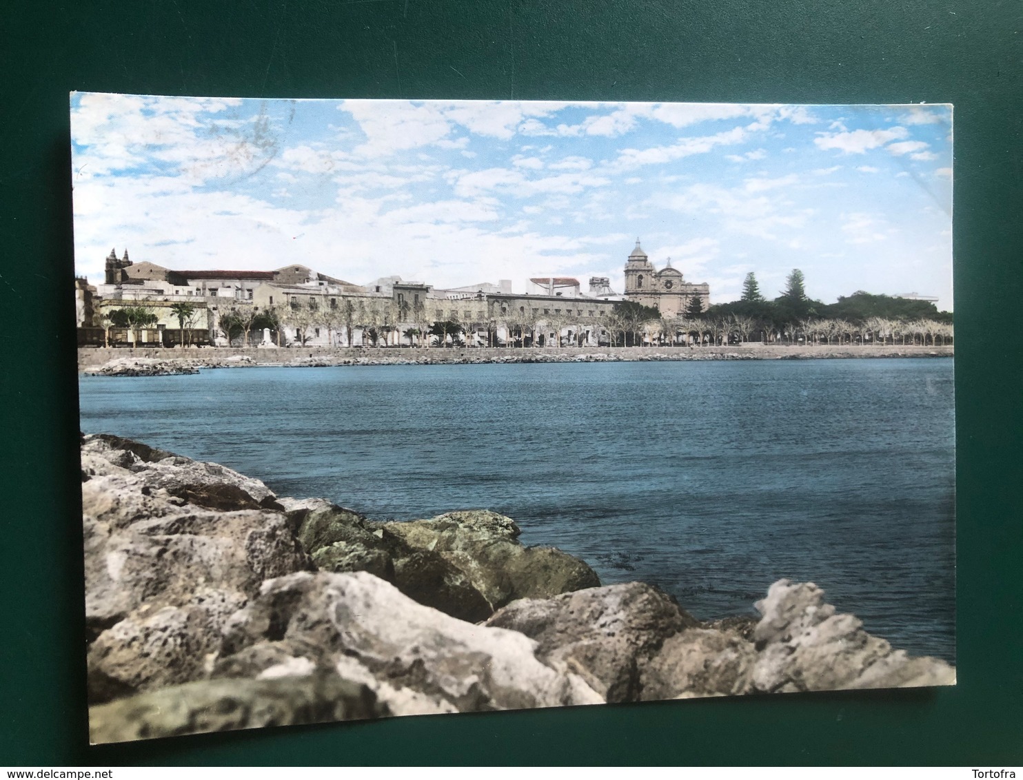 MAZARA DEL VALLO (TRAPANI)  PASSEGGIATA LUNGOMARE E PANORAMA PARZIALE 1961 - Mazara Del Vallo