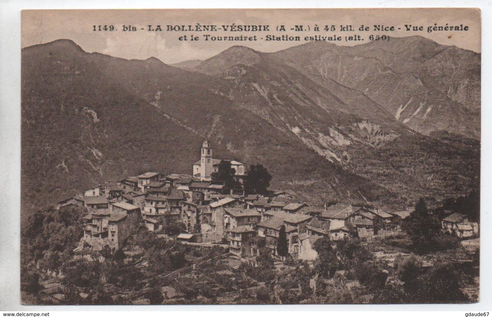 LA BOLLENE VESUBIE (06) - VUE GENERALE - Autres & Non Classés