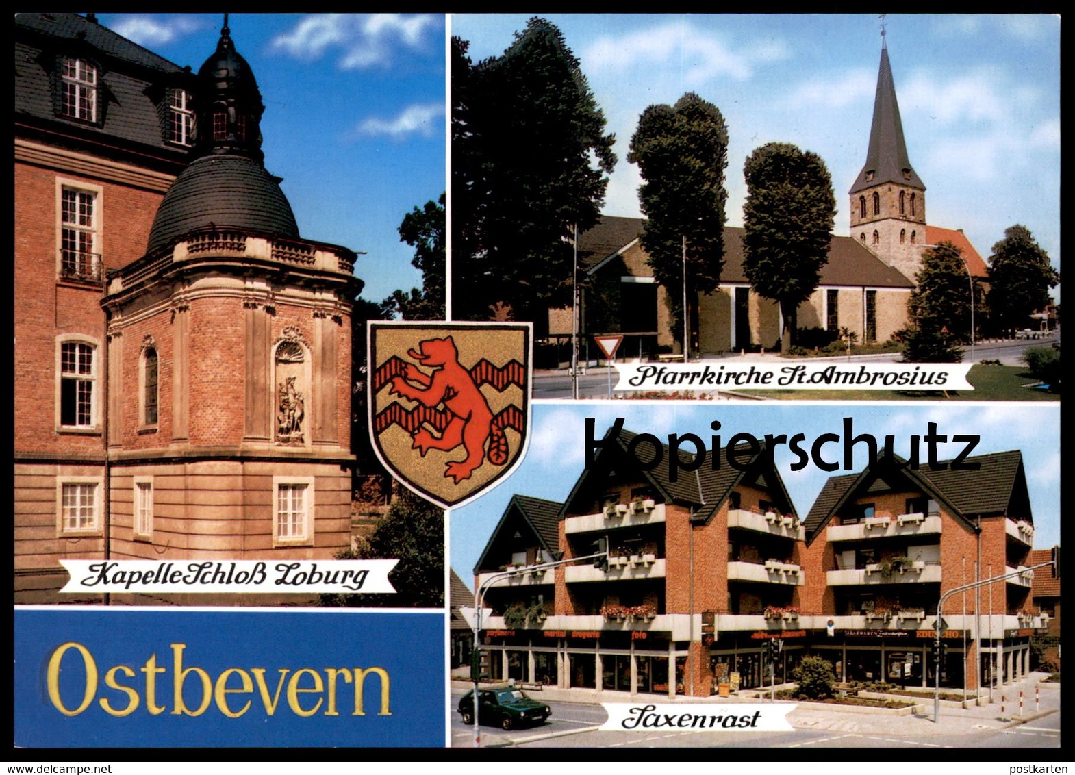 ÄLTERE POSTKARTE OSTBEVERN SCHLOSS LOBURG INTERNAT SAXENRAST KREIS WARENDORF AK Cpa Postcard Ansichtskarte - Warendorf