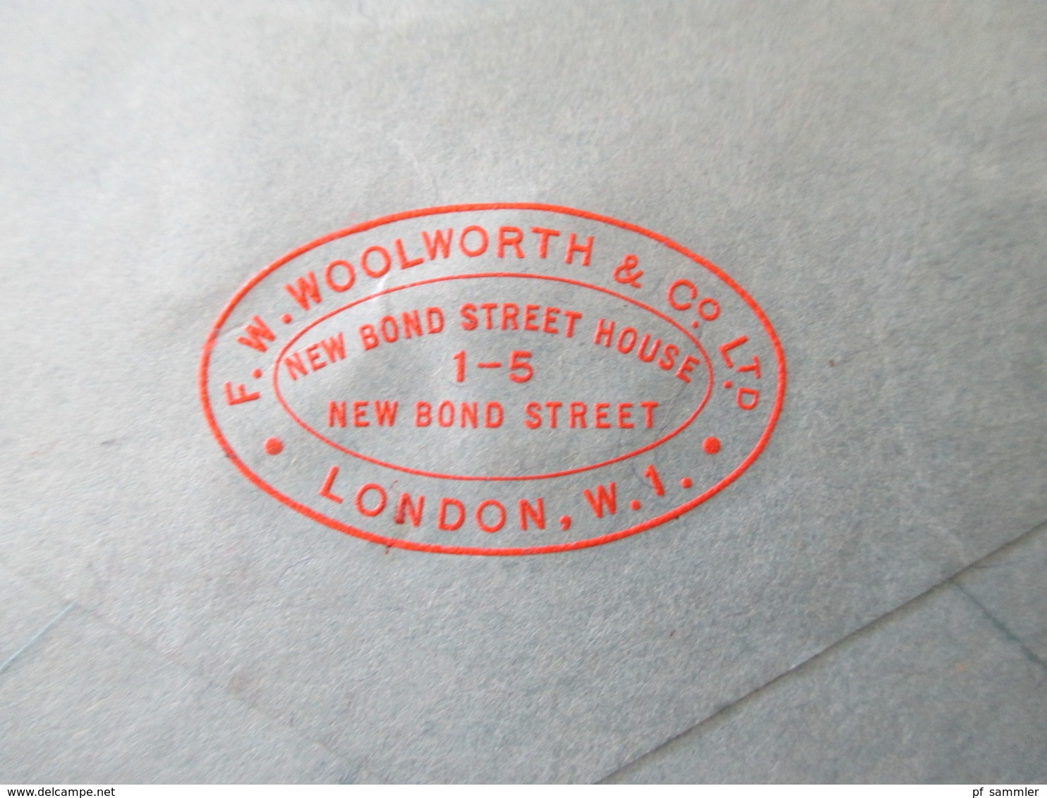 GB 1931 Ganzsachen Umschlag Firmenumschlag F.W.Woolworth & Co. Ltd. New Bond Street House London - Cartas & Documentos